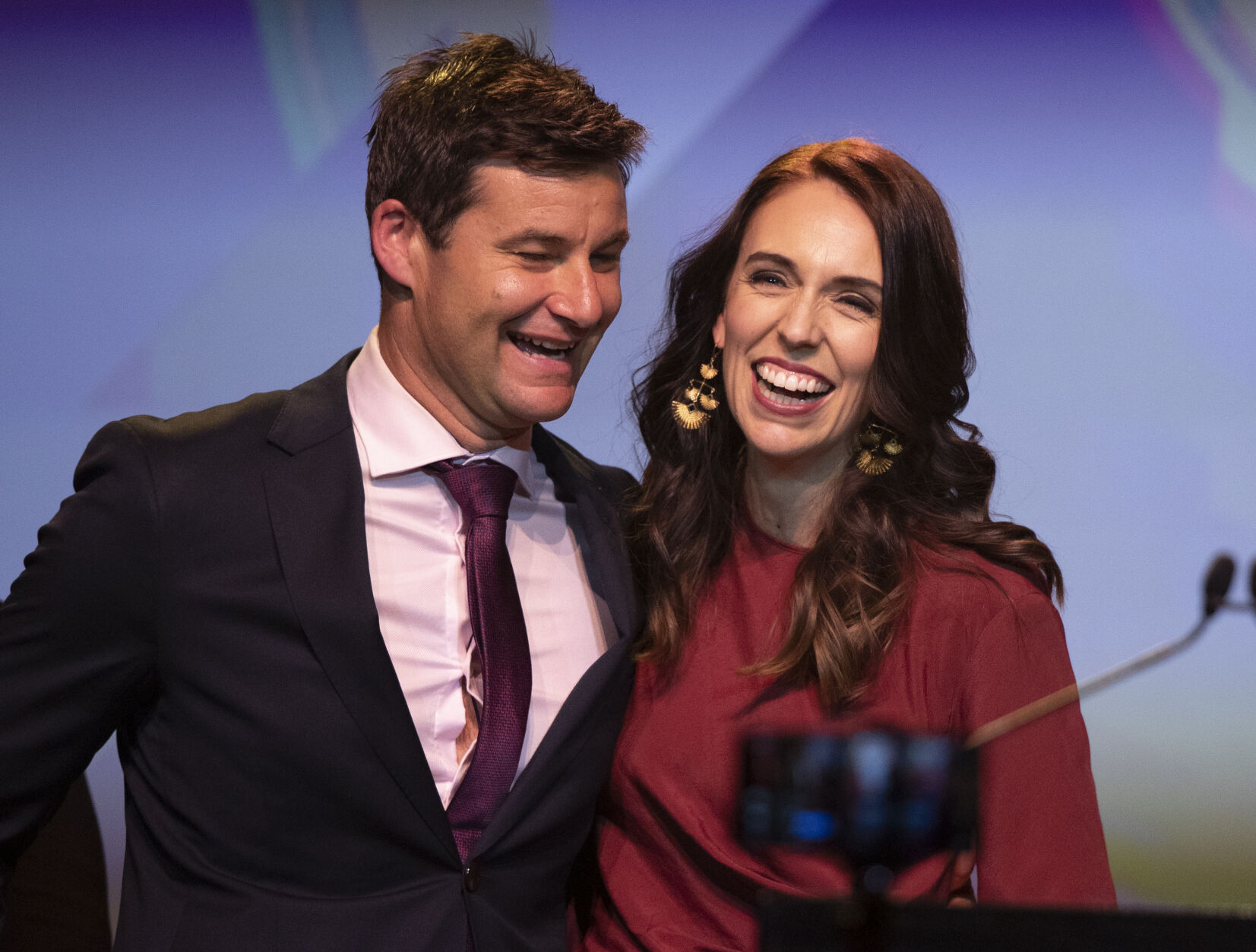 Jacinda Ardern and Clarke Gayford